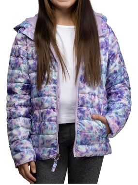 Lands' End Kids Packable Hooded Down Puffer Jacket Coat - Size XS